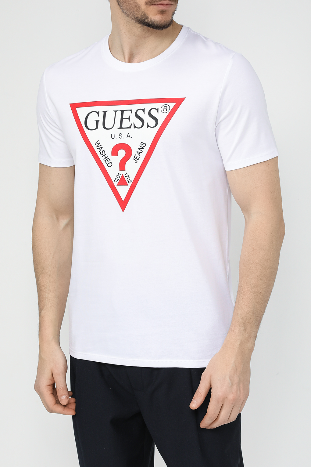 

Футболка мужская Guess M2YI71 I3Z14 белая S, Белый, M2YI71 I3Z14