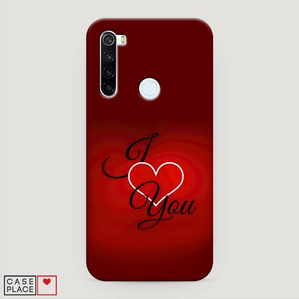 фото Пластиковый чехол "i love you 3" на xiaomi redmi note 8t awog