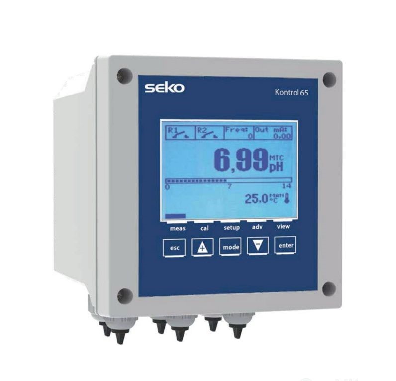 Контроллер Seko K65 K065PRWH0000 для изм. pH/Redox, pH 0?14, Redox ±2000 мВ настенный