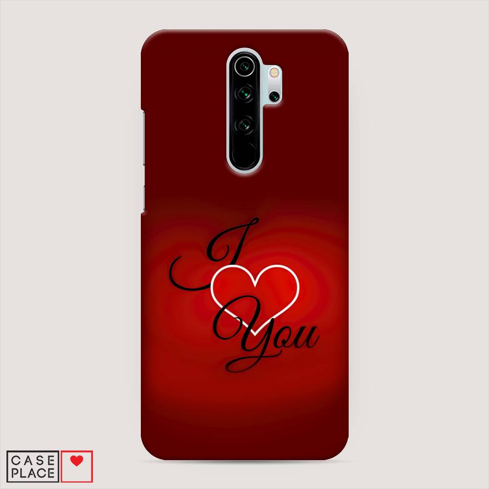 фото Пластиковый чехол "i love you 3" на xiaomi redmi note 8 pro awog