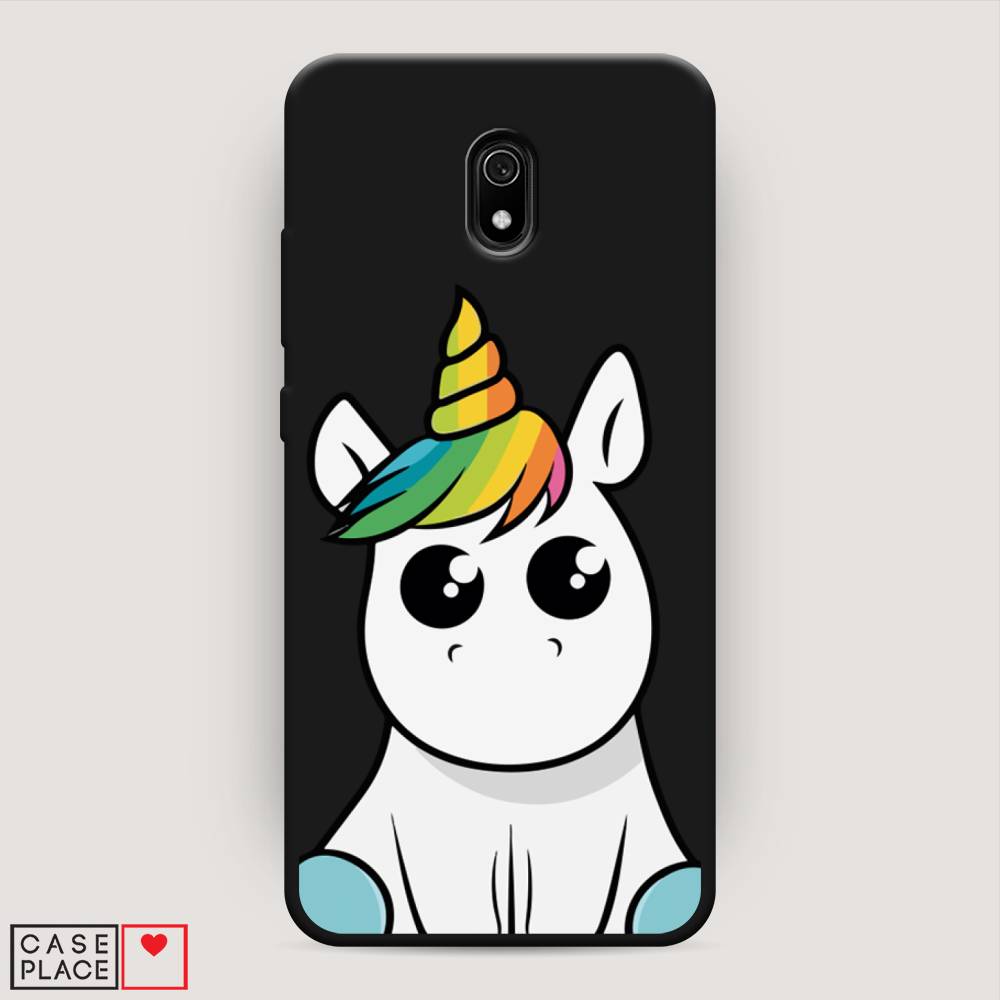 

Матовый силиконовый чехол "Глазастый единорог" на Xiaomi Redmi 8A, Глазастый единорог