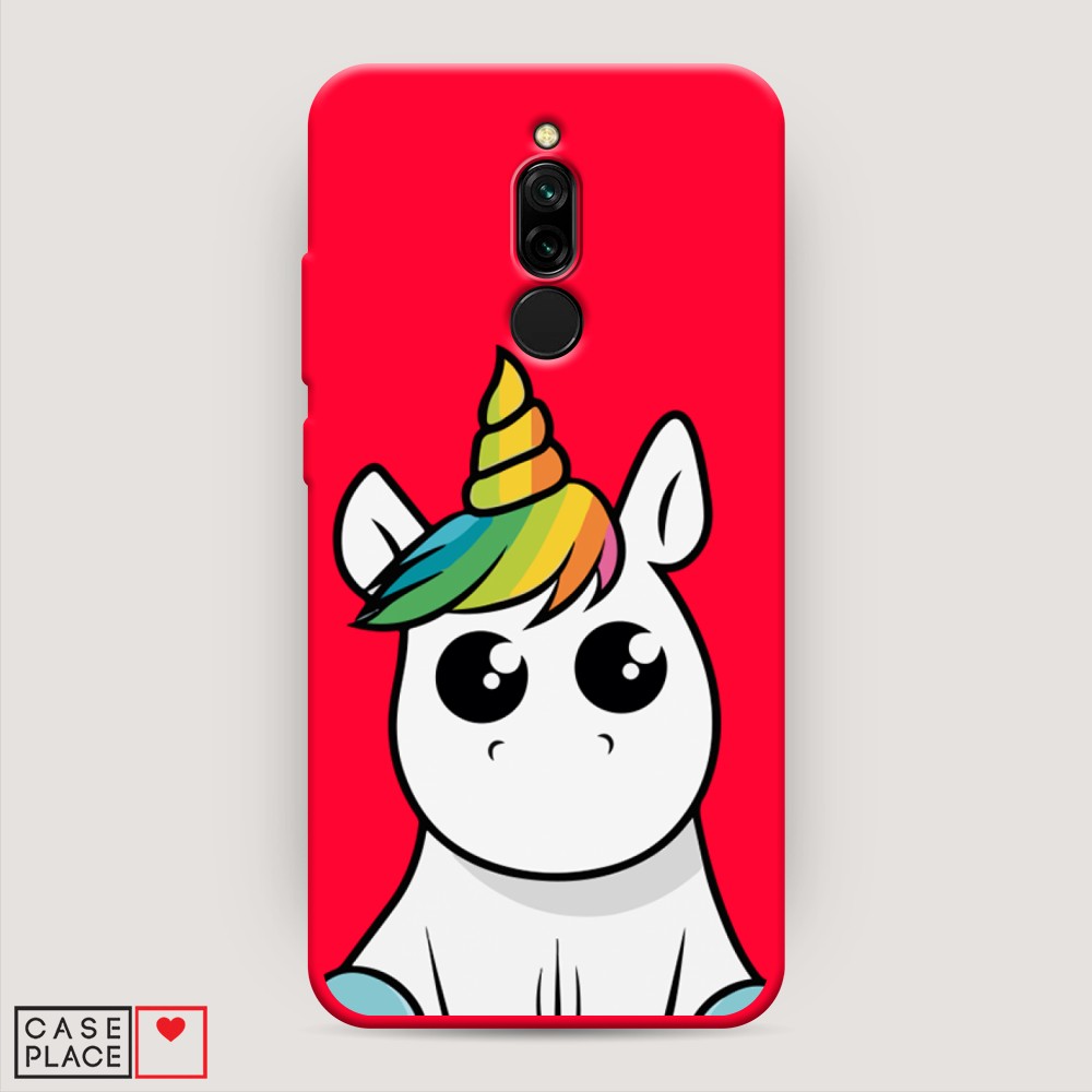 

Матовый силиконовый чехол "Глазастый единорог" на Xiaomi Redmi 8, Глазастый единорог
