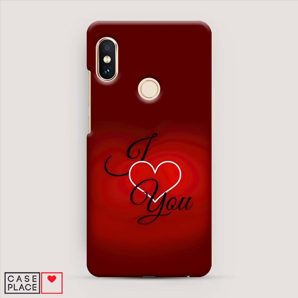 фото Пластиковый чехол "i love you 3" на xiaomi redmi note 5 awog