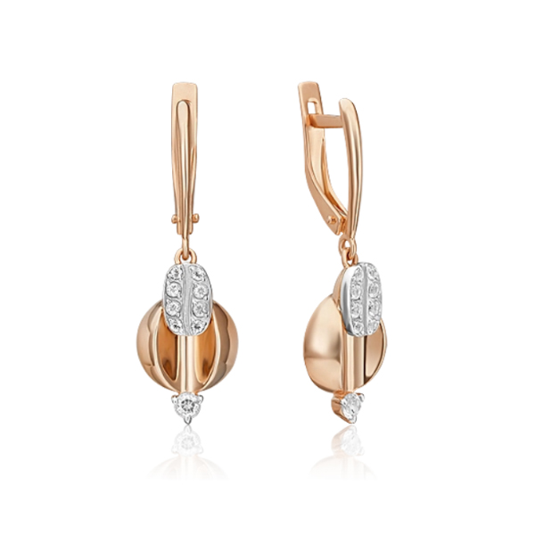 

Серьги из комбинированного золота с топазом PLATINA jewelry 02-4905-00-201-1111, 02-4905-00-201-1111