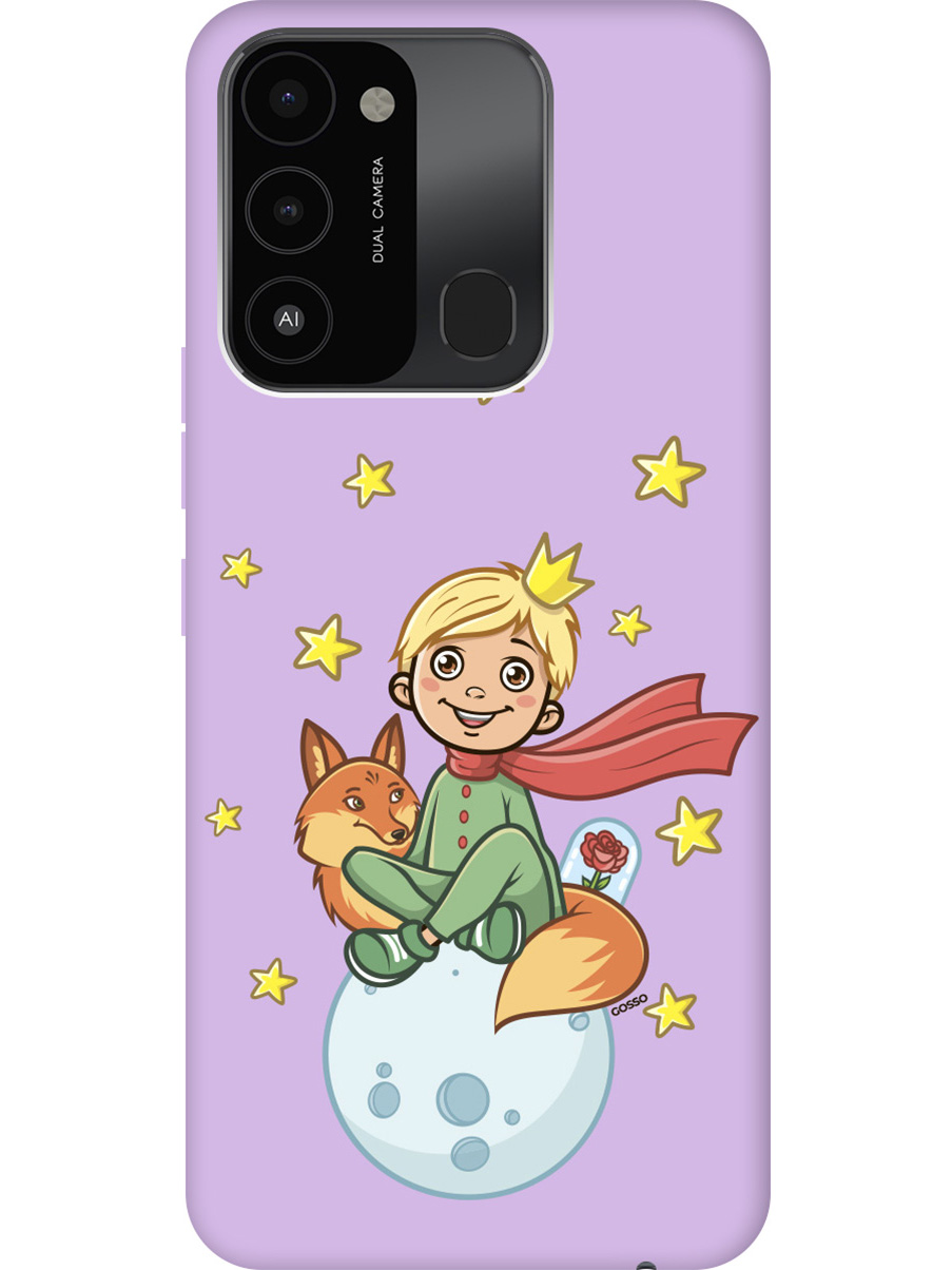 

Силиконовый чехол на Tecno Spark 8C "Little Prince" сиреневый, Фиолетовый;бежевый;черный, 20001475