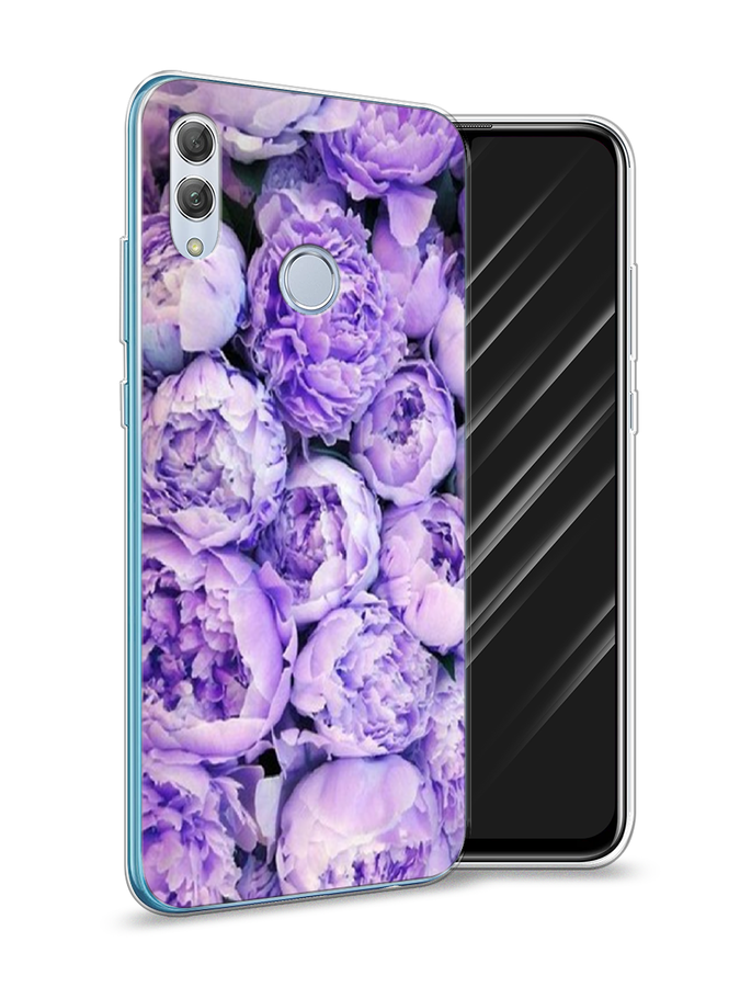 

Чехол Awog на Huawei P Smart 2019 "Пионы сиреневые", Фиолетовый;голубой, 67250-8