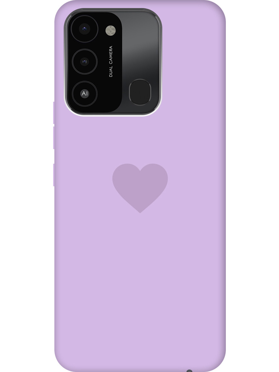 

Силиконовый чехол на Tecno Spark 8C "Heart" сиреневый, Фиолетовый, 20001475