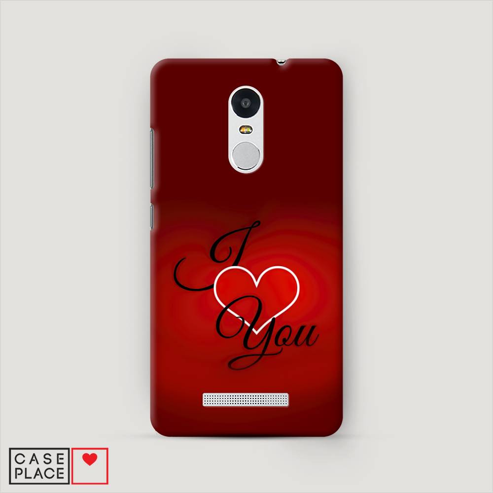 

Пластиковый чехол "I love you 3" на Xiaomi Redmi Note 3