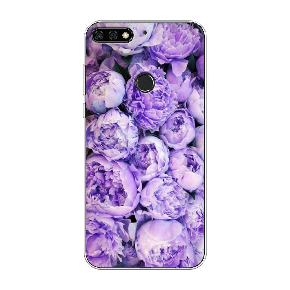 

Чехол Awog на Huawei Nova 2 Lite "Пионы сиреневые", Фиолетовый;голубой, 64650-8