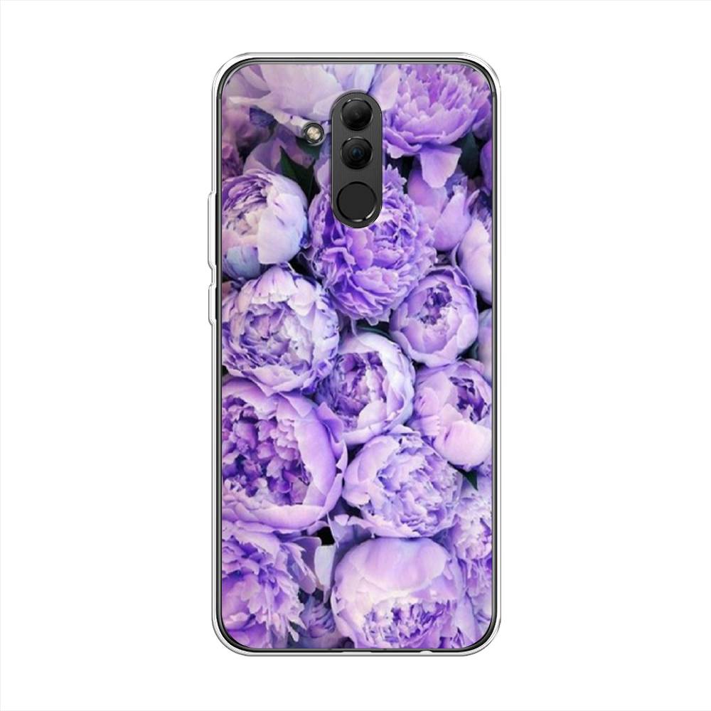 

Чехол Awog на Huawei Mate 20 Lite "Пионы сиреневые", Фиолетовый;голубой, 66650-8