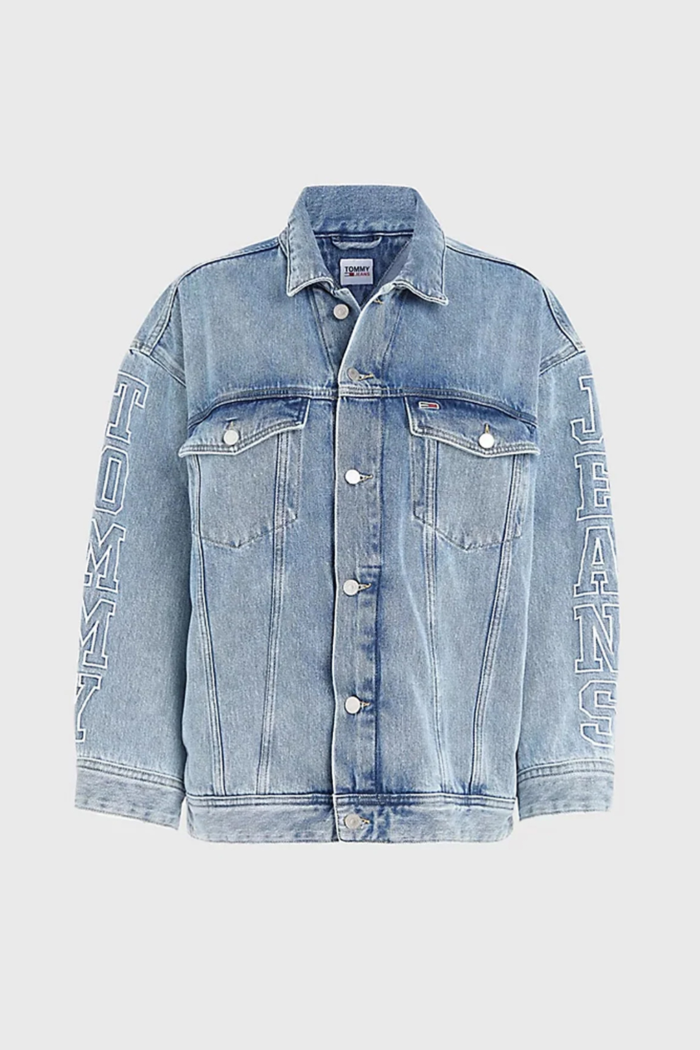 Джинсовая куртка женская Tommy Jeans DW0DW15616 синяя XL
