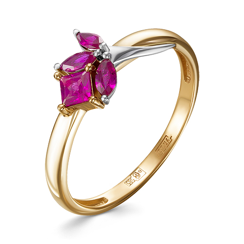 

Кольцо из золота р.  Бриллианты Костромы 01-3150/3, бриллиант\рубин, 01-3150/3