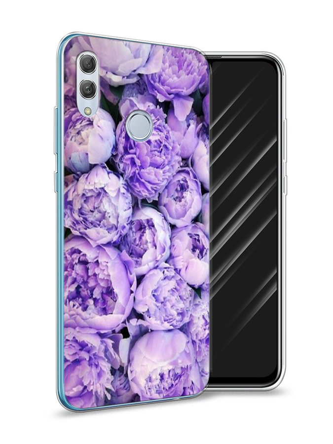 

Чехол Awog на Honor 10 Lite "Пионы сиреневые", Фиолетовый;голубой, 67550-8