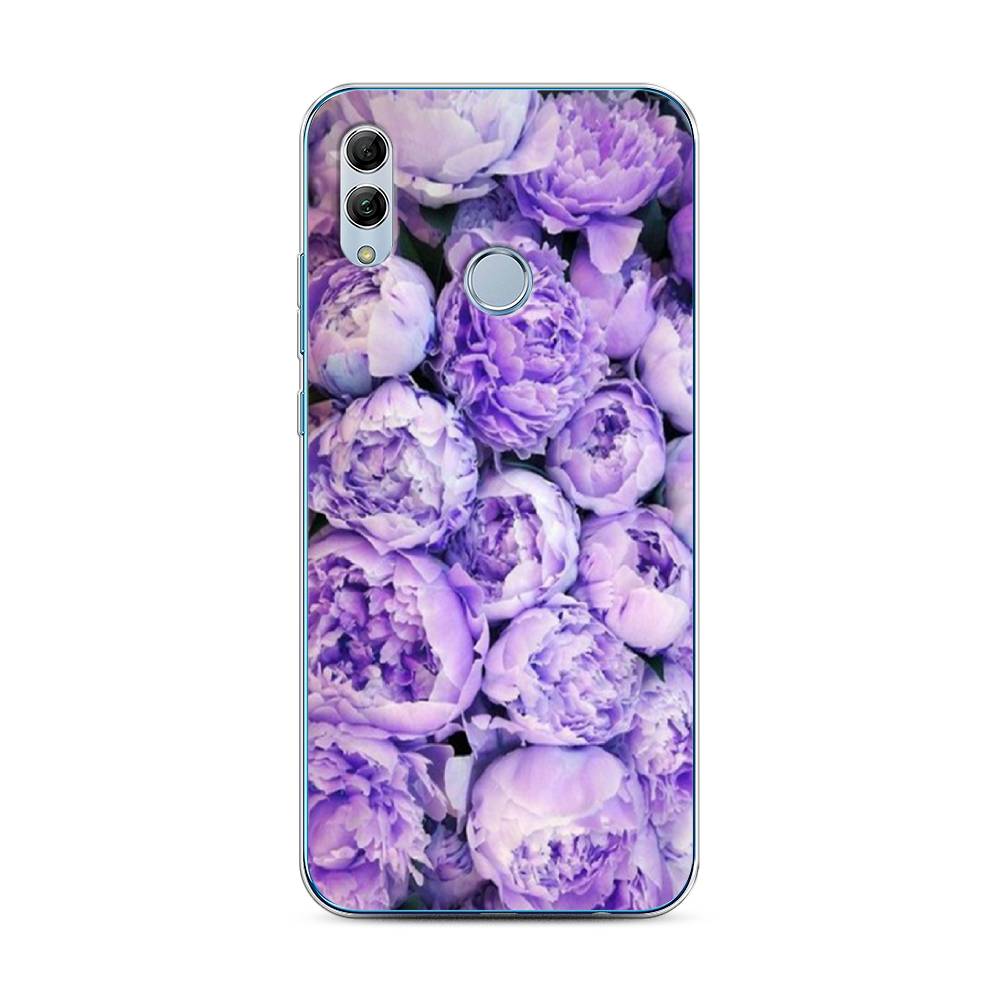 фото Чехол awog "пионы сиреневые" для honor 10 lite