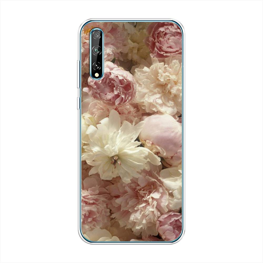 

Чехол Awog на Huawei Y8p "Пионы светлые", Бежевый;коричневый, 6103450-8