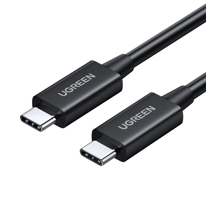 Кабель usb type-c - usb type-c uGreen US507 USB4 Gen3 0.8 м черный (30691)