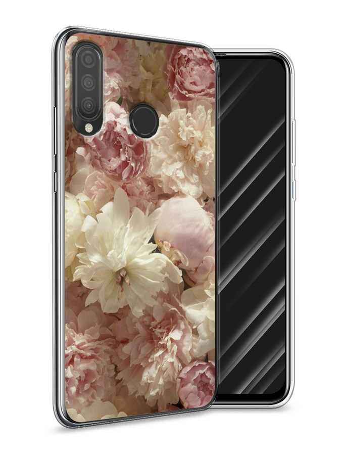 

Чехол Awog на Huawei P30 Lite "Пионы светлые", Бежевый;коричневый, 67950-8