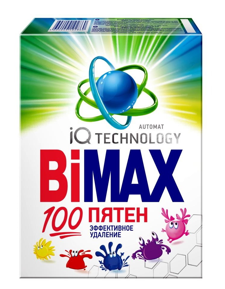 фото Стиральный порошок bimax automat 100 пятен эффективное удаление 400 г