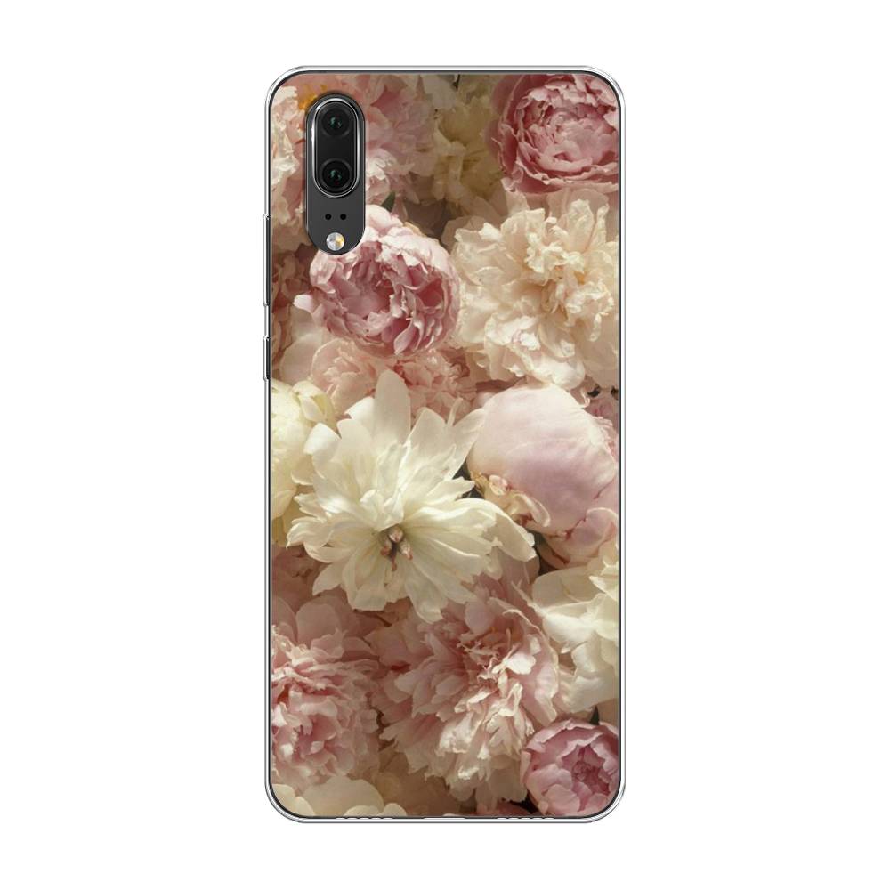 

Чехол Awog на Huawei P20 "Пионы светлые", Бежевый;коричневый, 64350-8
