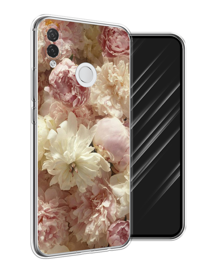 

Чехол Awog на Huawei P Smart Plus "Пионы светлые", Бежевый;коричневый, 68250-8
