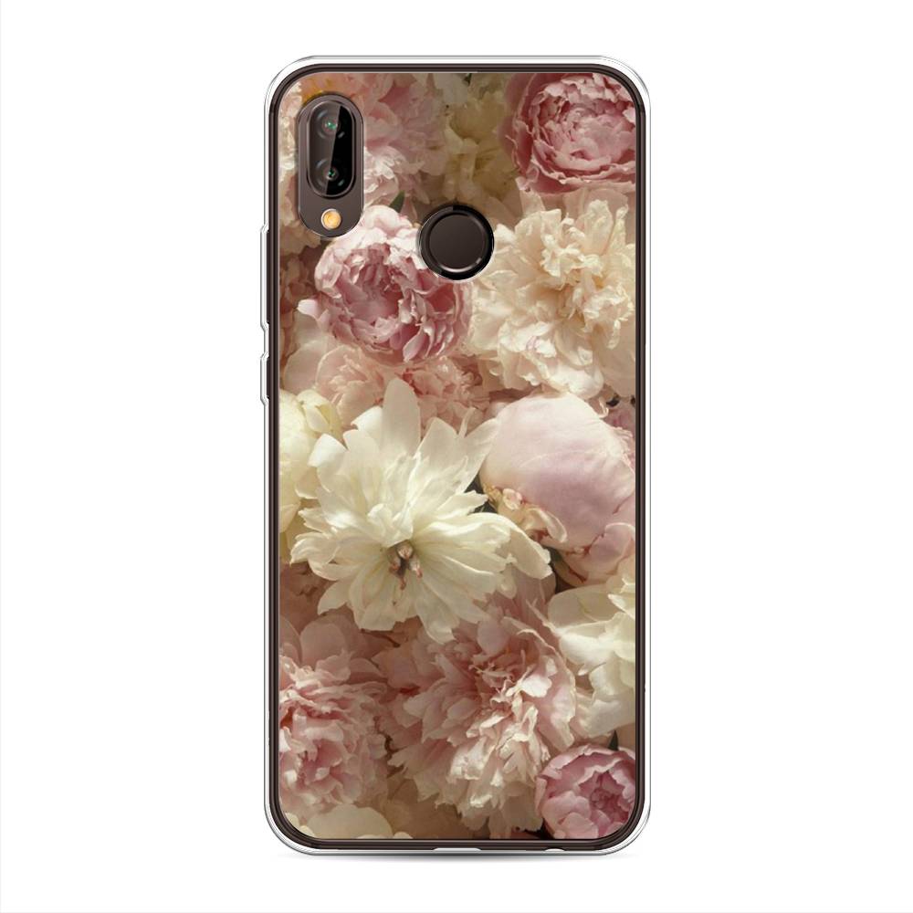

Чехол Awog на Huawei Nova 3 "Пионы светлые", Бежевый;коричневый, 66150-8