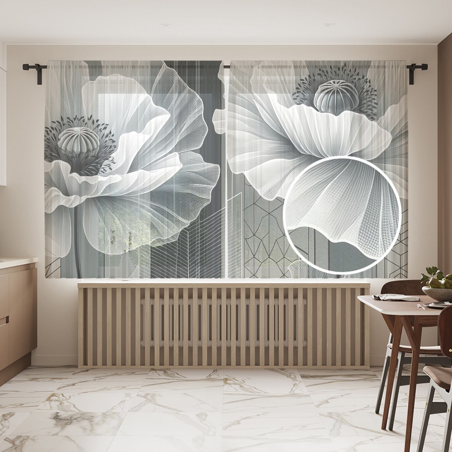 

Тюль JoyArty Минорные маки 145х180, tul_sd2869_145x180