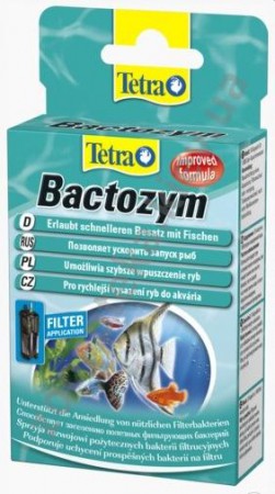 Кондиционер с культурой бактерий Tetra Bactozym для запуска аквариума 10 капсул