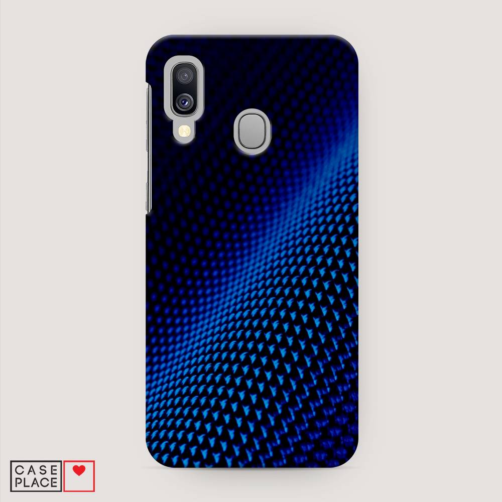 

Пластиковый чехол "Синий карбон" на Samsung Galaxy A40
