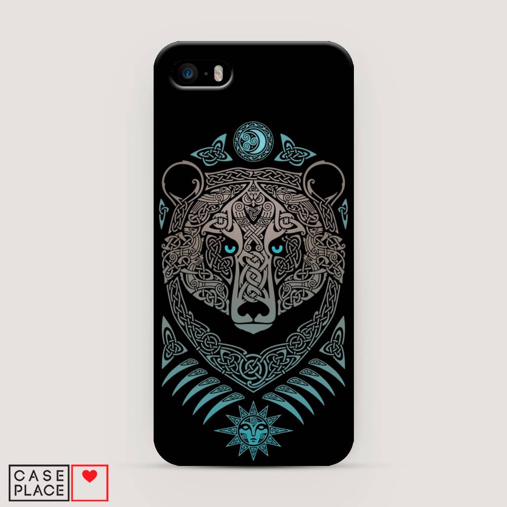 

Пластиковый чехол "Кельтский медведь" на Apple iPhone 5, 10320-1