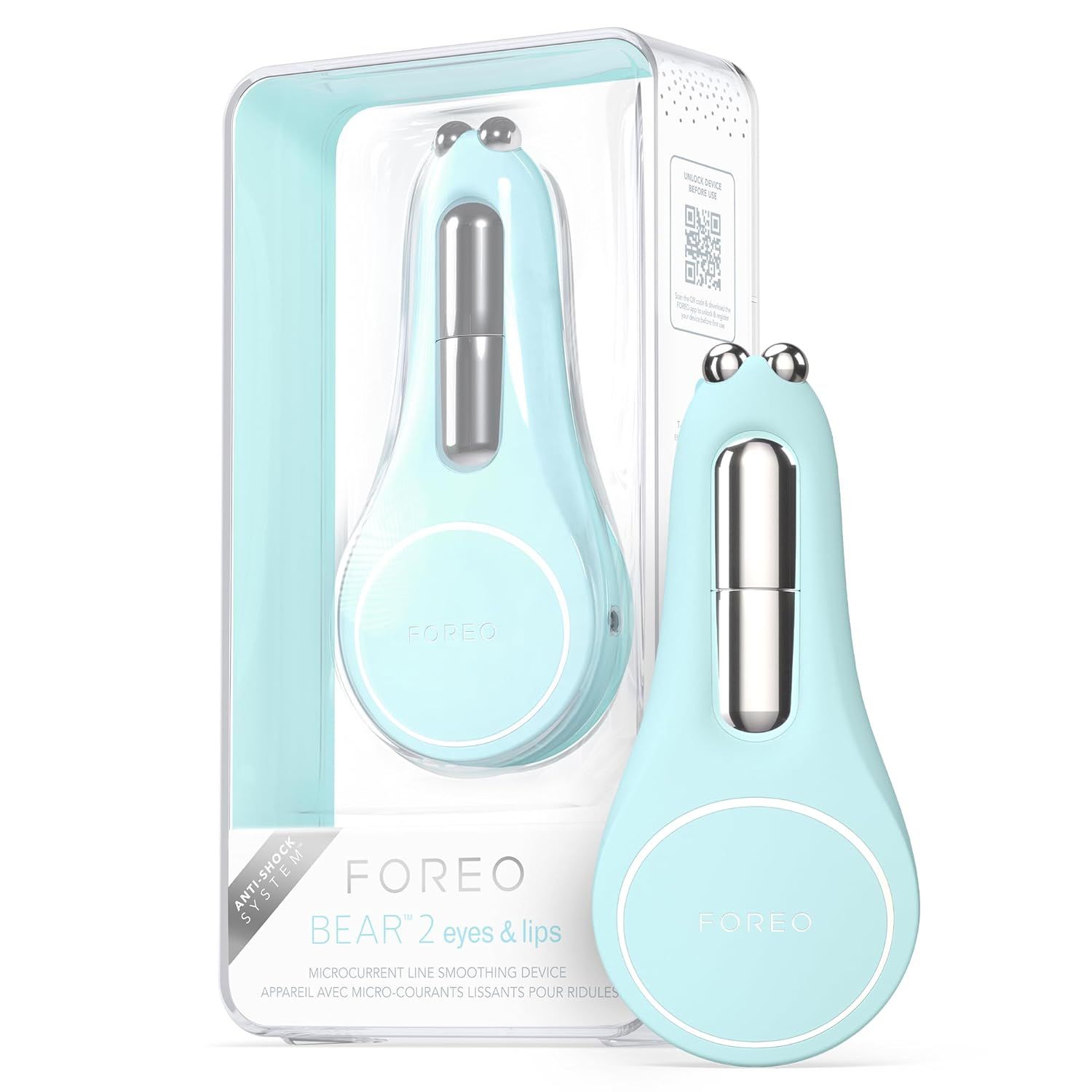 Тонизирующие микротоки для глаз и губ Foreo Bear 2 eyes and lips цвет голубой