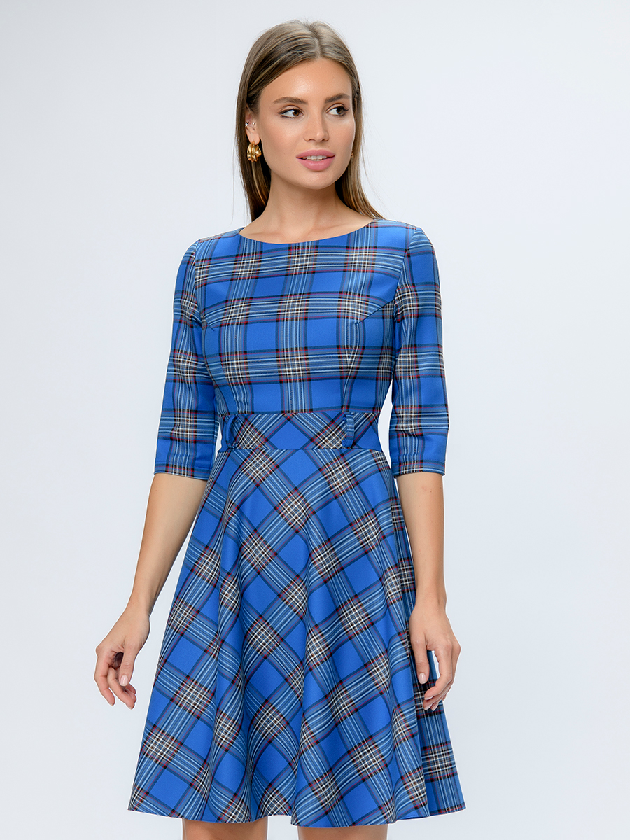 

Платье женское 1001dress 100928 синее 42 RU, Синий, 100928