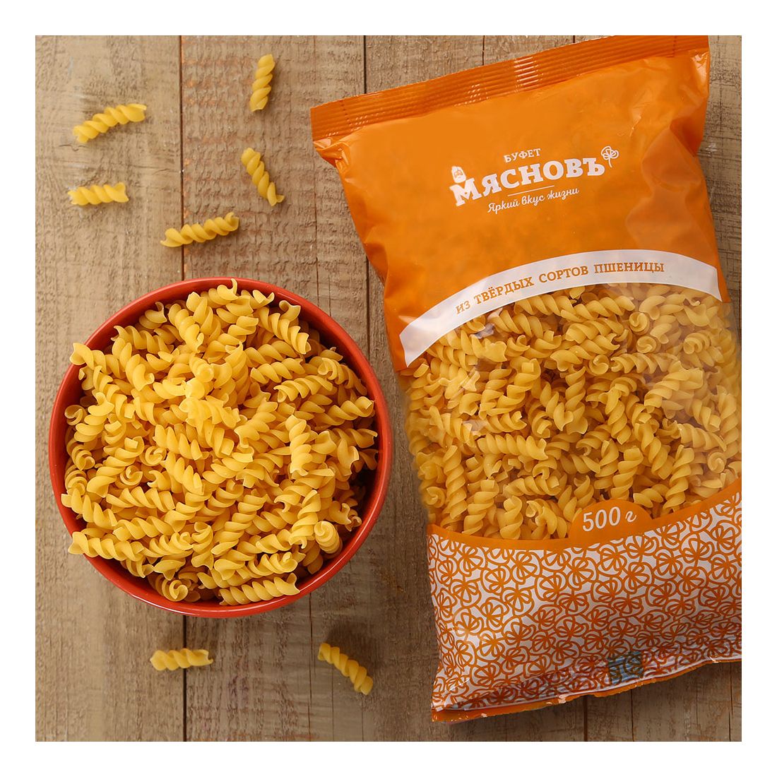 Макаронные изделия МясновЪ БУФЕТ Спирали 500 г