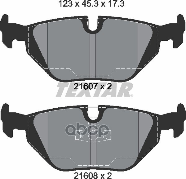 

Тормозные колодки Textar 2160702