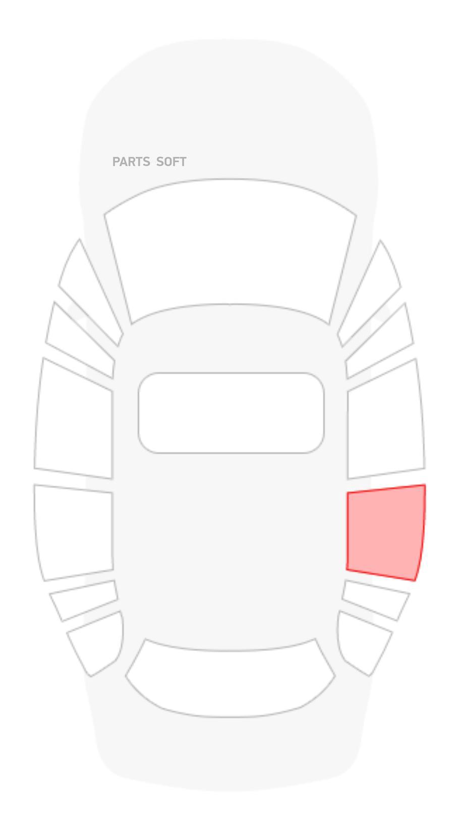 Стекло Fiat Ducato (Елабуга) Заднее Правое Тз 1994- Шелк 812X820 KMK GLASS fats0015