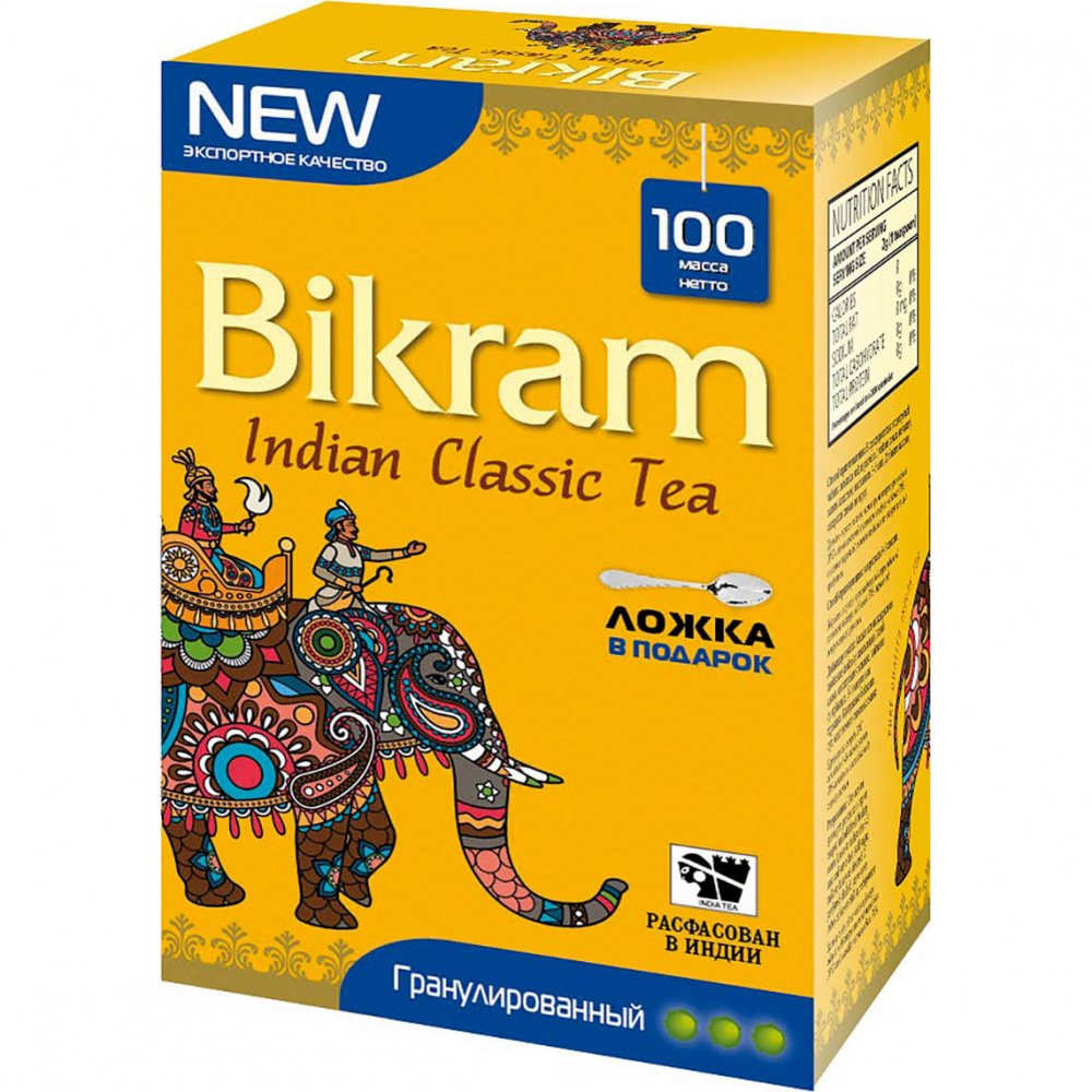 Чай Bikram Гранулированный ctc, чёрный, 100 гр