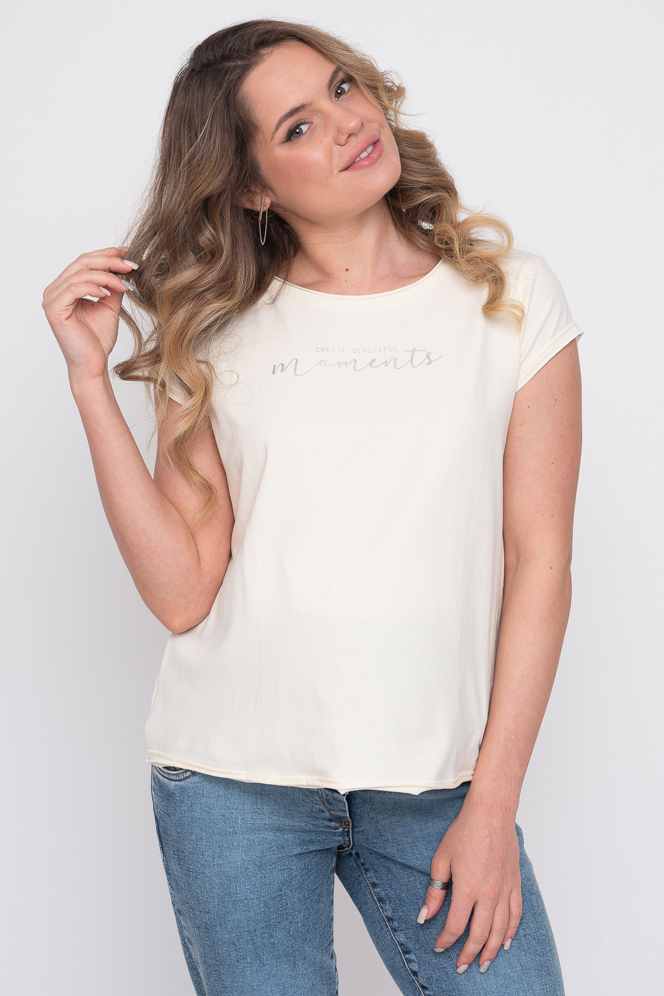 

Футболка для беременных женская Mama's fantasy MF6006 белая 52 RU, MF6006