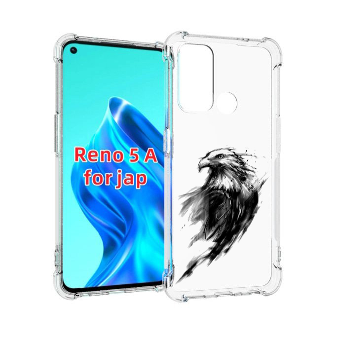 

Чехол MyPads чб птица для Oppo Reno 5A, Прозрачный, Tocco