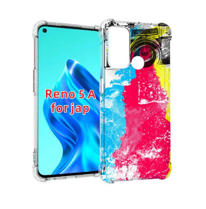 

Чехол MyPads цветной фотоаппарат для Oppo Reno 5A, Прозрачный, Tocco