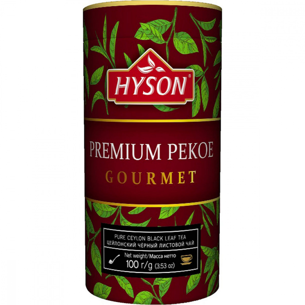 Чай Hyson Премиум Pekoe, чёрный крупнолистовой, 100 гр