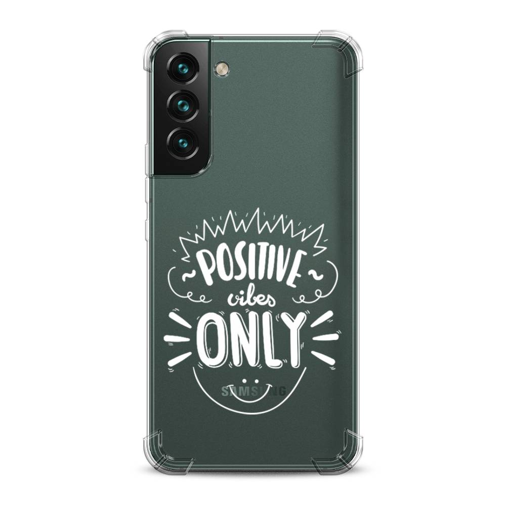 фото Противоударный силиконовый чехол "positive vibes only графика" на samsung galaxy s22 awog