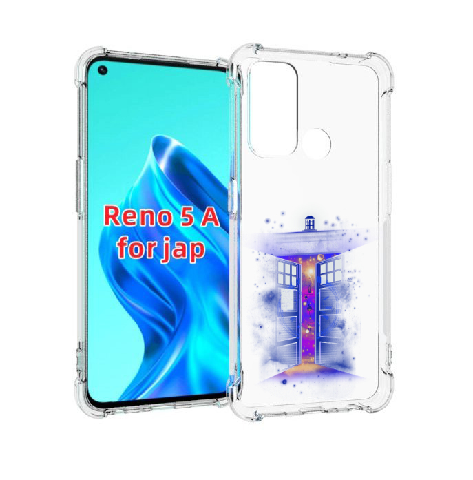 

Чехол MyPads фиолетовый уголок абстракция для Oppo Reno 5A, Прозрачный, Tocco