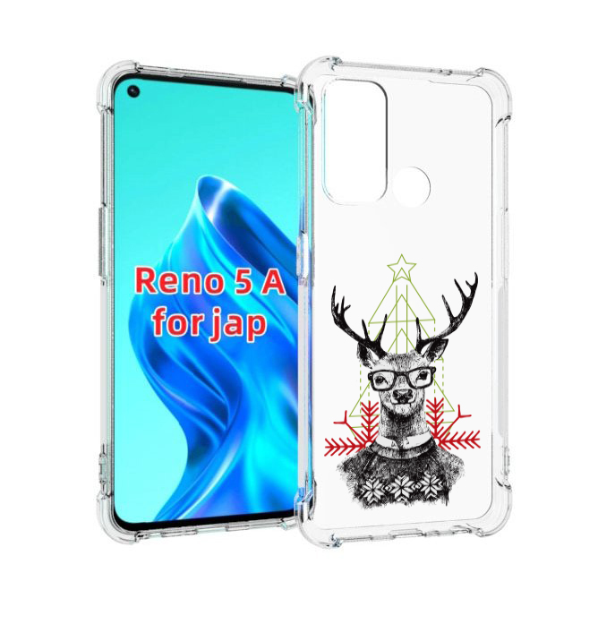 

Чехол MyPads умный олень для Oppo Reno 5A, Прозрачный, Tocco