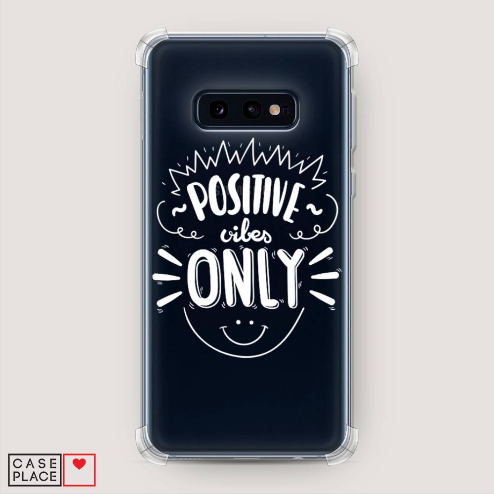 

Чехол Awog на Samsung Galaxy S10E "Positive vibes only графика", Разноцветный, 27251-1