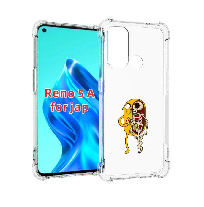 

Чехол MyPads Джейк скелет для Oppo Reno 5A, Прозрачный, Tocco