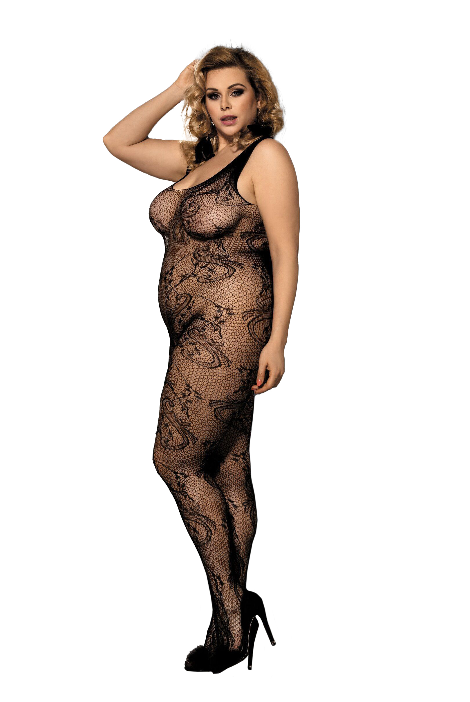 

Костюм-сетка Candy Girl Cinnamon черный, 2XL, 843003