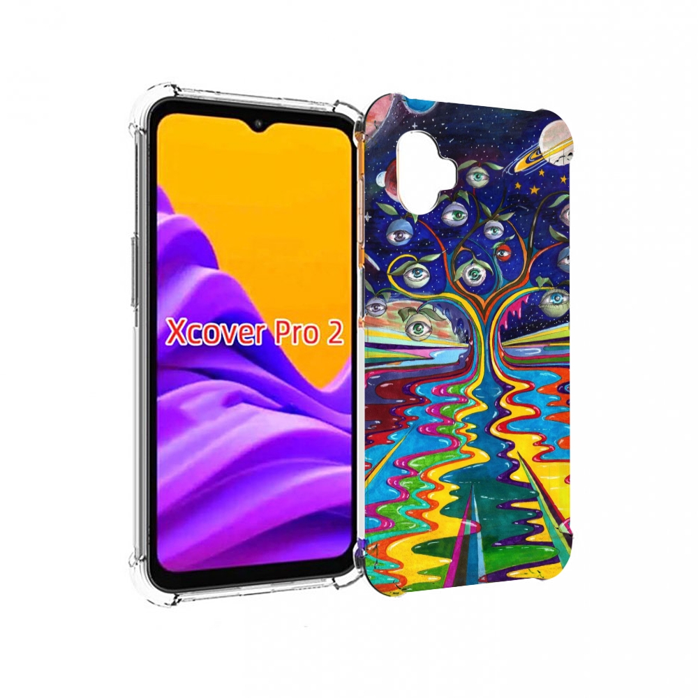 

Чехол MyPads дерево с глазами акварель для Samsung Galaxy Xcover Pro 2, Прозрачный, Tocco