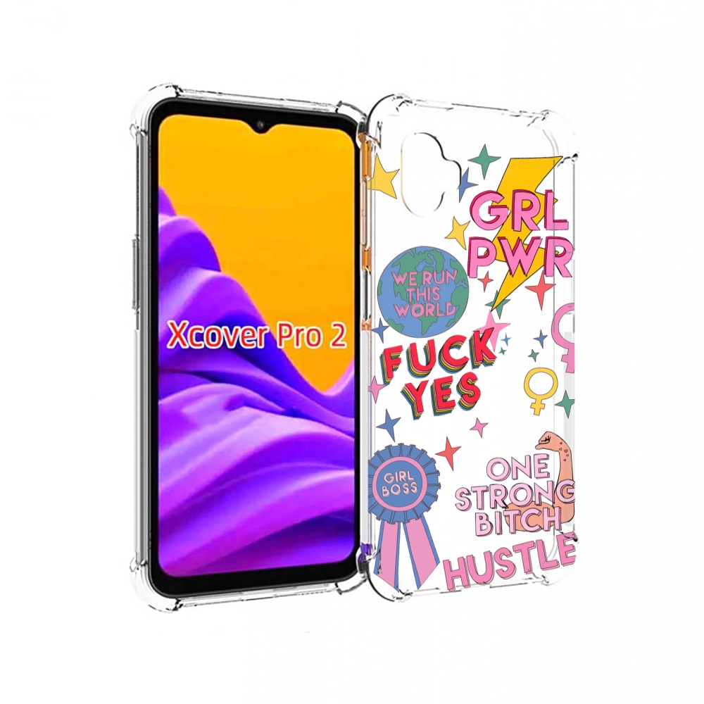 

Чехол MyPads девушки-боссы женский для Samsung Galaxy Xcover Pro 2, Прозрачный, Tocco