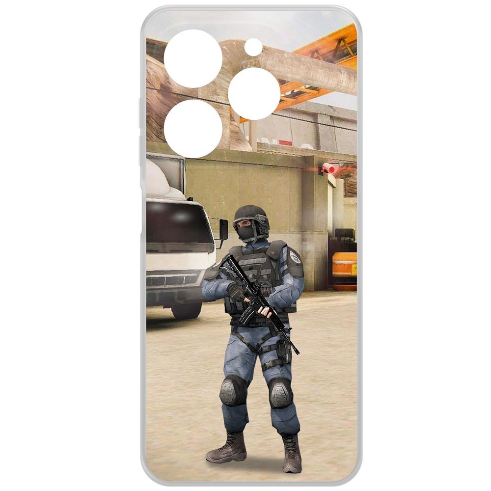 

Чехол-накладка Krutoff Clear Case Cтандофф 2 (Standoff 2) - GIGN для TECNO Spark Go 2024, Прозрачный