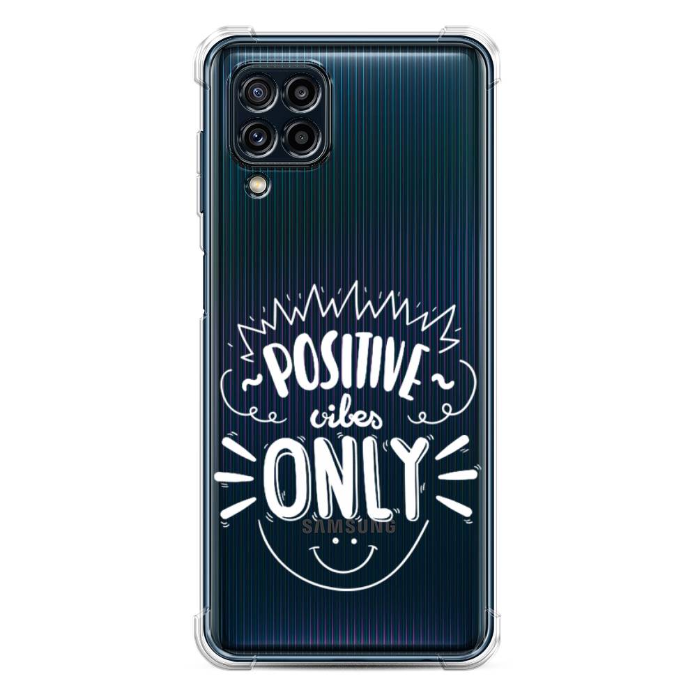 фото Противоударный силиконовый чехол "positive vibes only графика" на samsung galaxy m32 awog