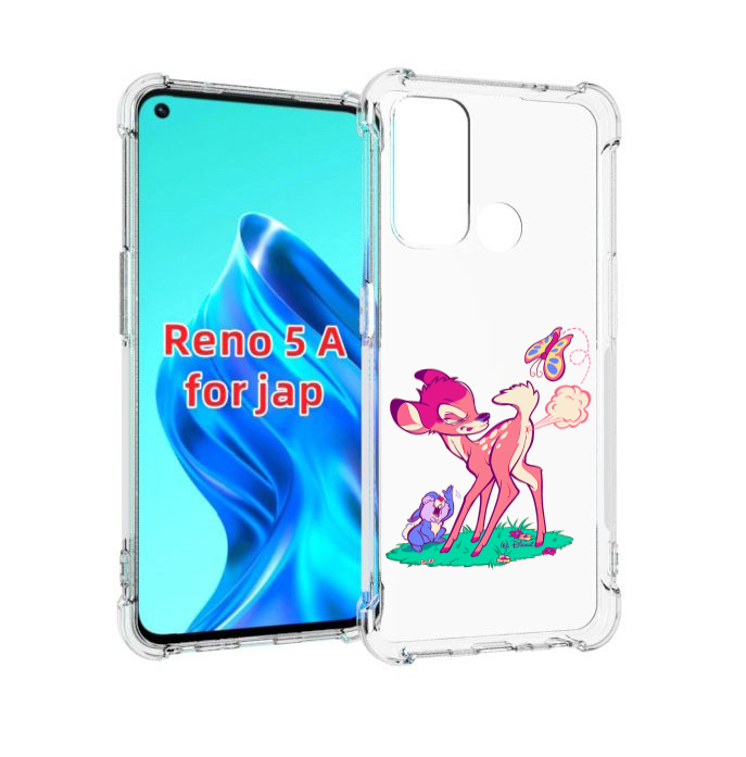 

Чехол MyPads смешной олененок для Oppo Reno 5A, Прозрачный, Tocco